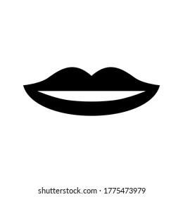 lips icon or logo isolated sign symbol vector illustration - high quality black style vector icons
