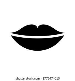 lips icon or logo isolated sign symbol vector illustration - high quality black style vector icons
