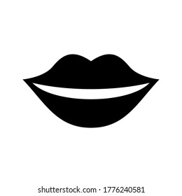 lips icon or logo isolated sign symbol vector illustration - high quality black style vector icons
