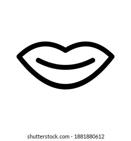 Lips icon or logo isolated sign symbol vector illustration - high quality black style vector icons
