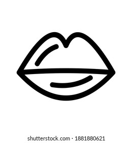 Lips icon or logo isolated sign symbol vector illustration - high quality black style vector icons

