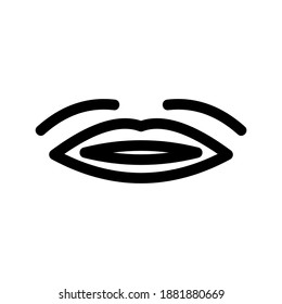 Lips icon or logo isolated sign symbol vector illustration - high quality black style vector icons
