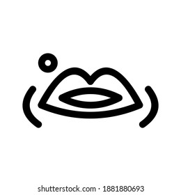 Lips icon or logo isolated sign symbol vector illustration - high quality black style vector icons
