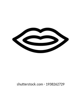lips icon or logo isolated sign symbol vector illustration - high quality black style vector icons
