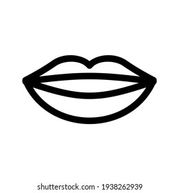 lips icon or logo isolated sign symbol vector illustration - high quality black style vector icons
