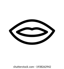 lips icon or logo isolated sign symbol vector illustration - high quality black style vector icons
