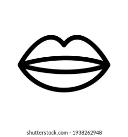 lips icon or logo isolated sign symbol vector illustration - high quality black style vector icons
