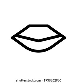 lips icon or logo isolated sign symbol vector illustration - high quality black style vector icons

