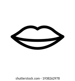 lips icon or logo isolated sign symbol vector illustration - high quality black style vector icons
