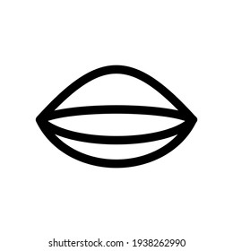 lips icon or logo isolated sign symbol vector illustration - high quality black style vector icons
