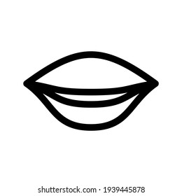 lips icon or logo isolated sign symbol vector illustration - high quality black style vector icons
