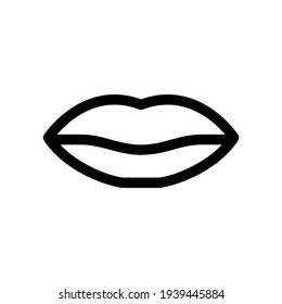 lips icon or logo isolated sign symbol vector illustration - high quality black style vector icons
