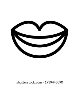 lips icon or logo isolated sign symbol vector illustration - high quality black style vector icons
