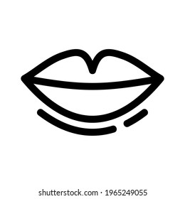 lips icon or logo isolated sign symbol vector illustration - high quality black style vector icons
