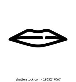 lips icon or logo isolated sign symbol vector illustration - high quality black style vector icons
