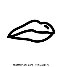 lips icon or logo isolated sign symbol vector illustration - high quality black style vector icons
