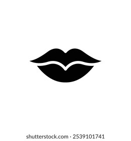 Conjunto de signos de logotipo de labios Vector de contorno