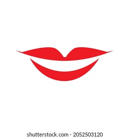 diseño de icono y logotipo de labios