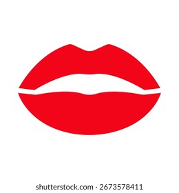 Lips icon outline vector vector illustration