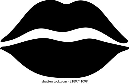 icono de los labios. icono de diseño de signo en fondo blanco..eps
