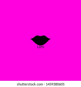lips icon sign signifier vector