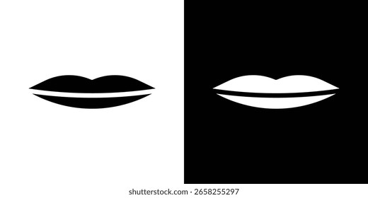 Lips icon symbol collection. Flat vector stock illustration.