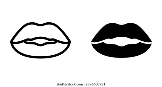 Lips icon. symbol for mobile concept and web design. vector illustration