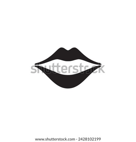 lips icon symbol sign vector