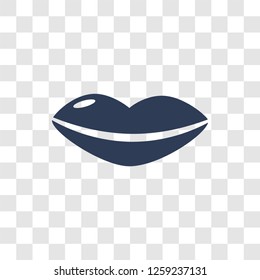 Lips icon. Trendy Lips logo concept on transparent background from Dentist collection