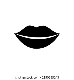 lips icon vector. human body part, lip symbol