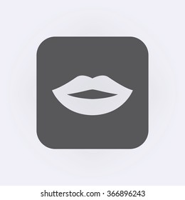 Lips icon . Vector illustration