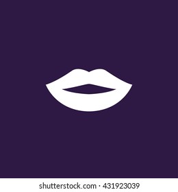 Lips icon . Vector illustration