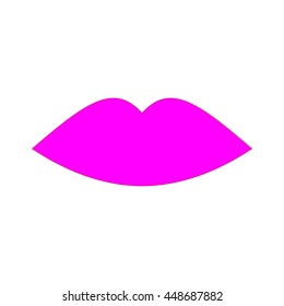 Lips icon. Vector illustration.