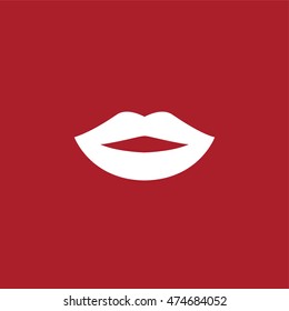 Lips icon . Vector illustration