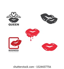 lips icon vector illustration design template