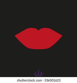 lips, icon, vector illustration EPS 10