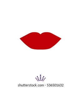lips, icon, vector illustration EPS 10