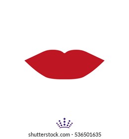 lips, icon, vector illustration EPS 10