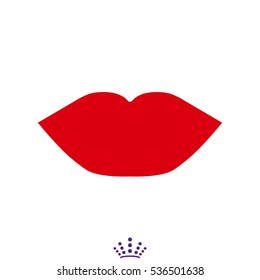 lips, icon, vector illustration EPS 10