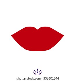 lips, icon, vector illustration EPS 10