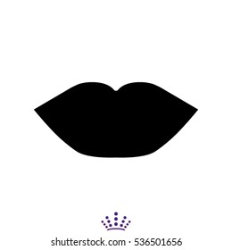 lips, icon, vector illustration EPS 10