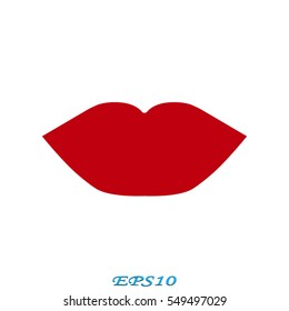 lips, icon, vector illustration eps10