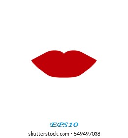 lips, icon, vector illustration eps10