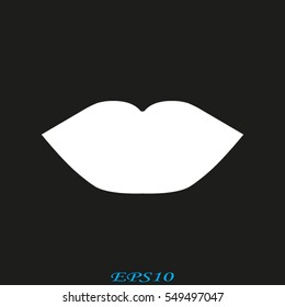 lips, icon, vector illustration eps10