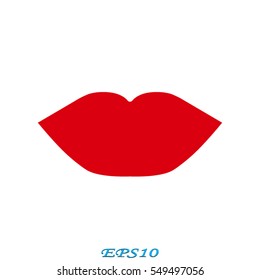 lips, icon, vector illustration eps10