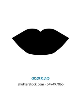 lips, icon, vector illustration eps10