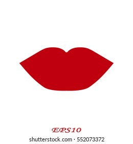 lips, icon, vector illustration eps10