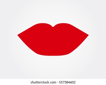 lips, icon, vector illustration eps10