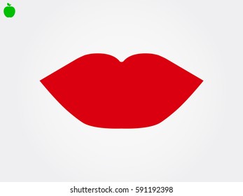 lips, icon, vector illustration eps10
