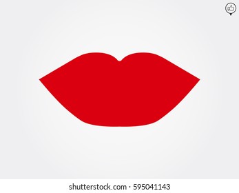 lips, icon, vector illustration eps10